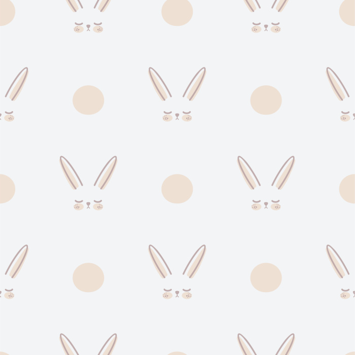 Add a cute accent to your child's room with our Sweet Bunny Peel and Stick Wallpaper.