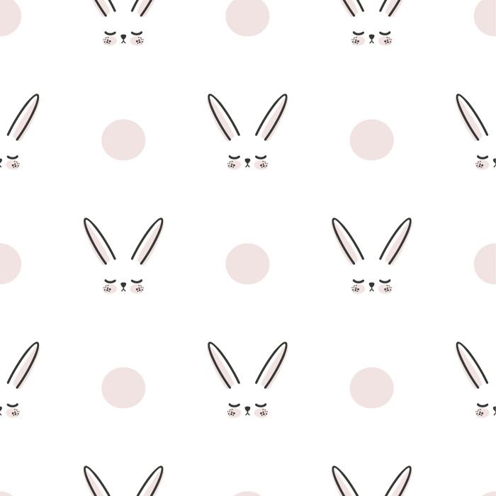 Add a cute accent to your child's room with our Sweet Bunny Peel and Stick Wallpaper.