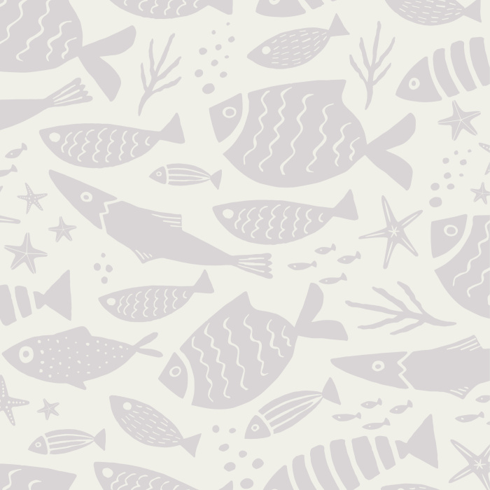 Create an underwater accent wall anywhere in your home with our Fish In The Sea Peel and Stick Wallpaper.