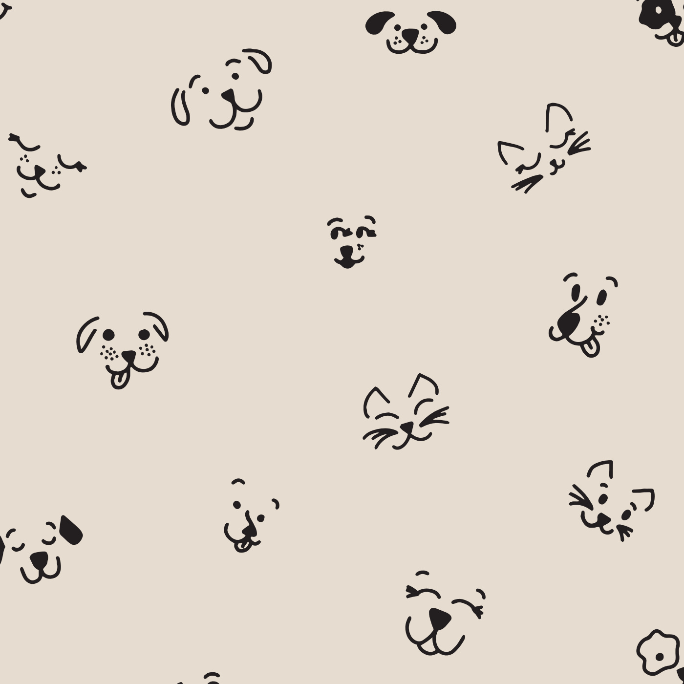 Dog Paw Background Graphic by Pamilah · Creative Fabrica