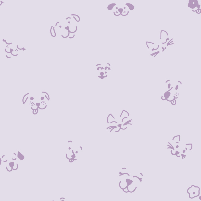 Create the cutest space for your child with our Pet Faces Peel and Stick Wallpaper.