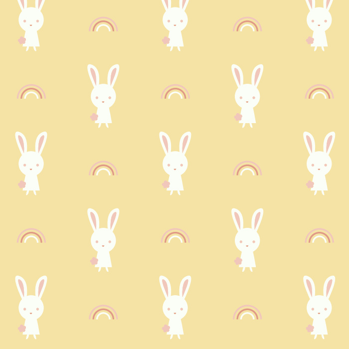 Create the cute room of your child's dreams with our Bunny Bows Peel and Stick Wallpaper.