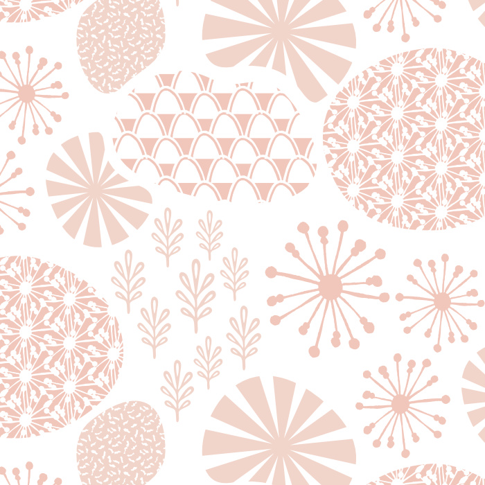 With a variety of hand-drawn shapes evoking a field of flowers, our Pretty Patchwork Peel And Stick Removable Wallpaper adds a fun, retro touch to any room.