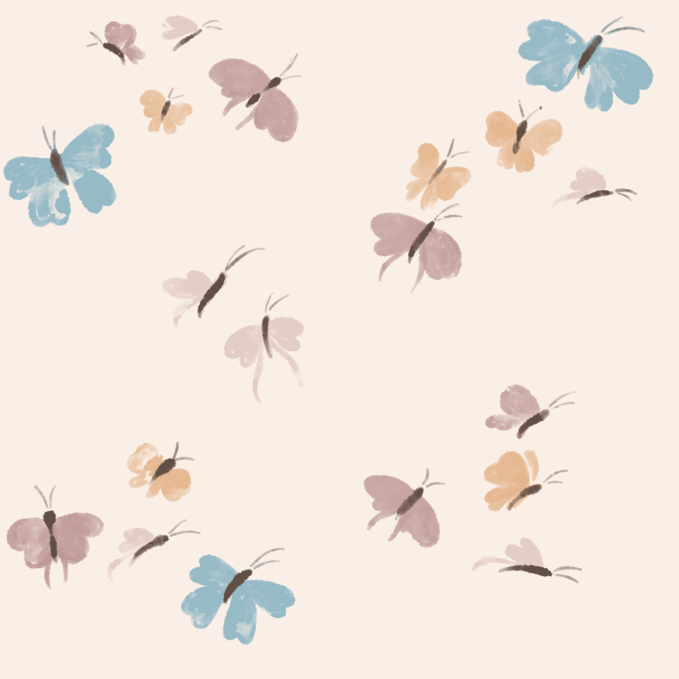 Colorful Butterflies Peel And Stick Removable Wallpaper | Love vs. Design Colorful Butterflies Peel And Stick Removable Wallpaper | Love vs. Design