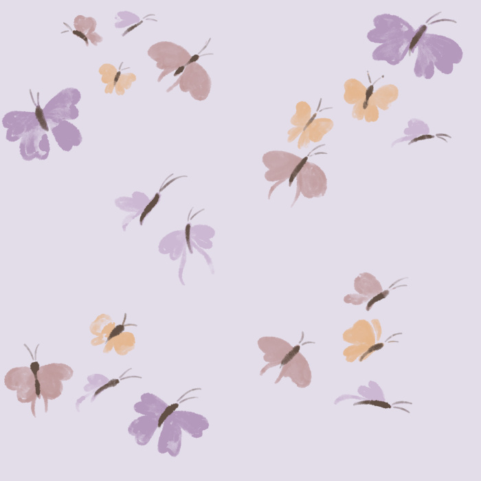 Our Colorful Butterflies Peel and Stick Wallpaper create the perfect accent wall in your child's room.