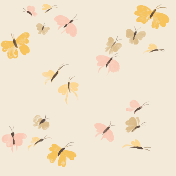 Our Colorful Butterflies Peel and Stick Wallpaper create the perfect accent wall in your child's room.
