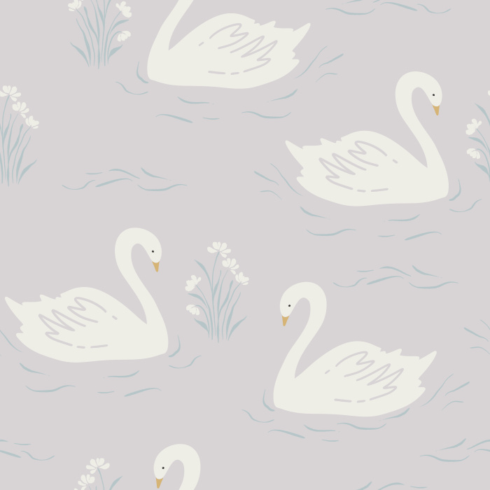 Add a classy feel to any room in your home in our Swan Lake Peel and Stick Wallpaper.