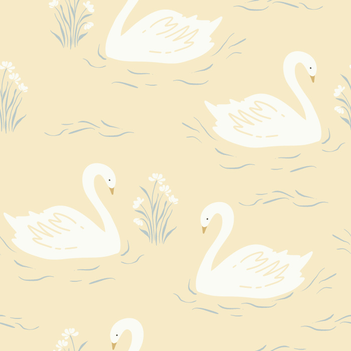 Add a classy feel to any room in your home in our Swan Lake Peel and Stick Wallpaper.
