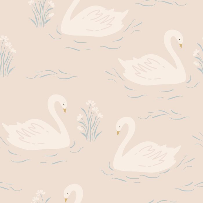 Add a classy feel to any room in your home in our Swan Lake Peel and Stick Wallpaper.