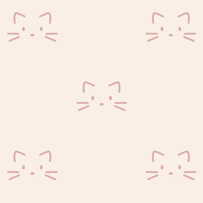 Create the playroom or nursery of your dreams with our Cute Kitty Peel and Stick Wallpaper.