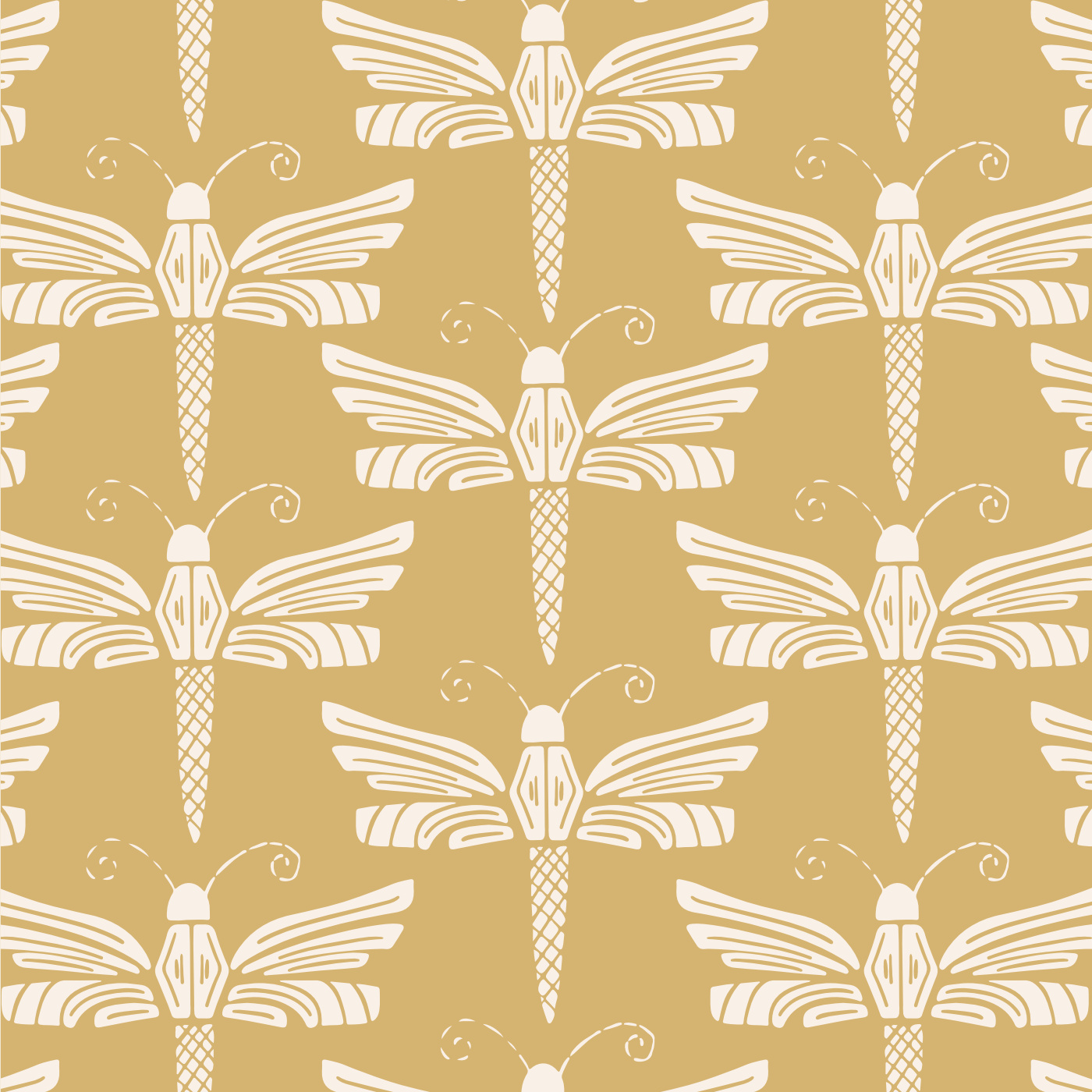 Dragonfly Stamp Wallpaper