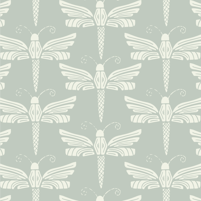 Create the unique, playful space you've dreamed of with our Dragonfly Stamp Peel and Stick Wallpaper. 