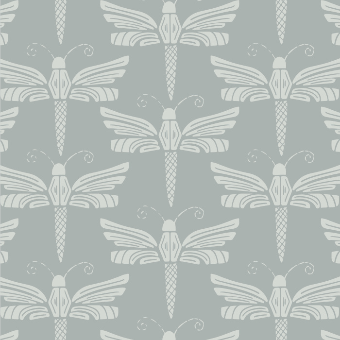 Create the unique, playful space you've dreamed of with our Dragonfly Stamp Peel and Stick Wallpaper. 