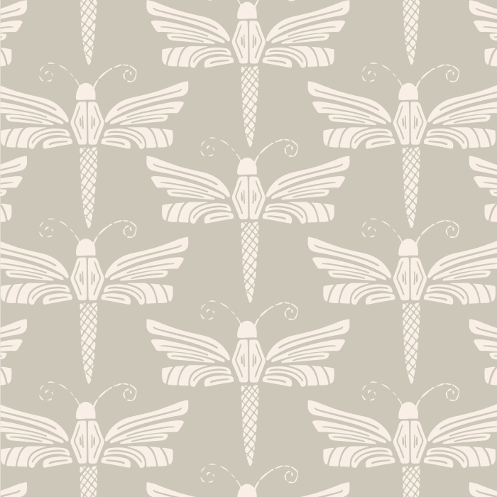 Create the unique, playful space you've dreamed of with our Dragonfly Stamp Peel and Stick Wallpaper. 