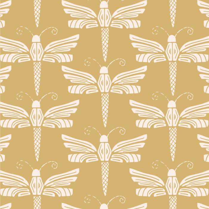 Create the unique, playful space you've dreamed of with our Dragonfly Stamp Peel and Stick Wallpaper.