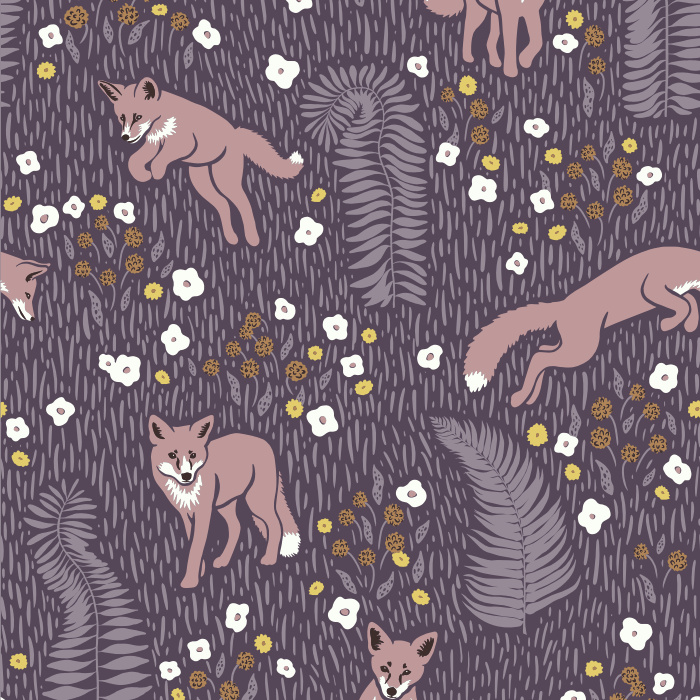 Turn any room into a woodland adventure with our Fox & Fern Peel and Stick Wallpaper by Basic Invite.