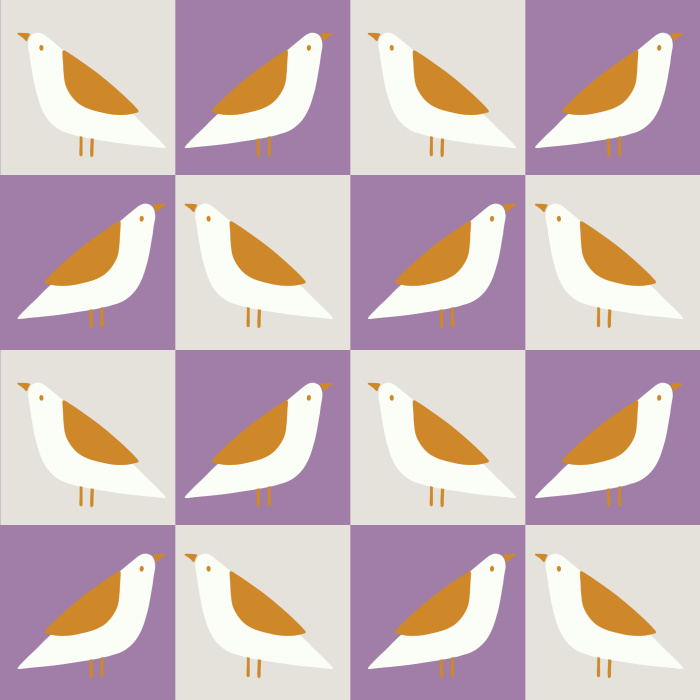 Create the uniquely homey space you've always wanted with our Geometric Bird Peel and Stick Wallpaper.