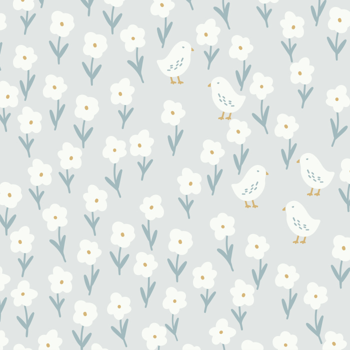 Create a rustic statement on any wall in your home with our Flower Chicks Peel and Stick Wallpaper.