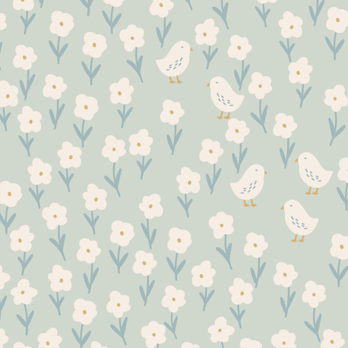 Create a rustic statement on any wall in your home with our Flower Chicks Peel and Stick Wallpaper.