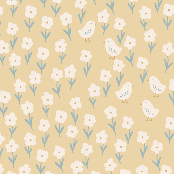 Create a rustic statement on any wall in your home with our Flower Chicks Peel and Stick Wallpaper.