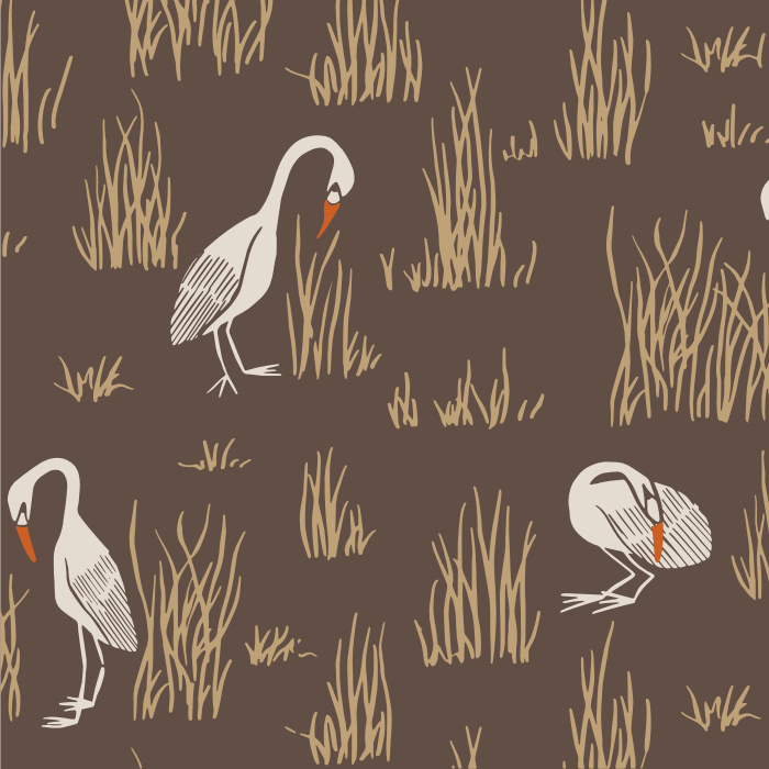 Add a serene feeling to your space with our Marsh Life Peel and Stick Wallpaper.