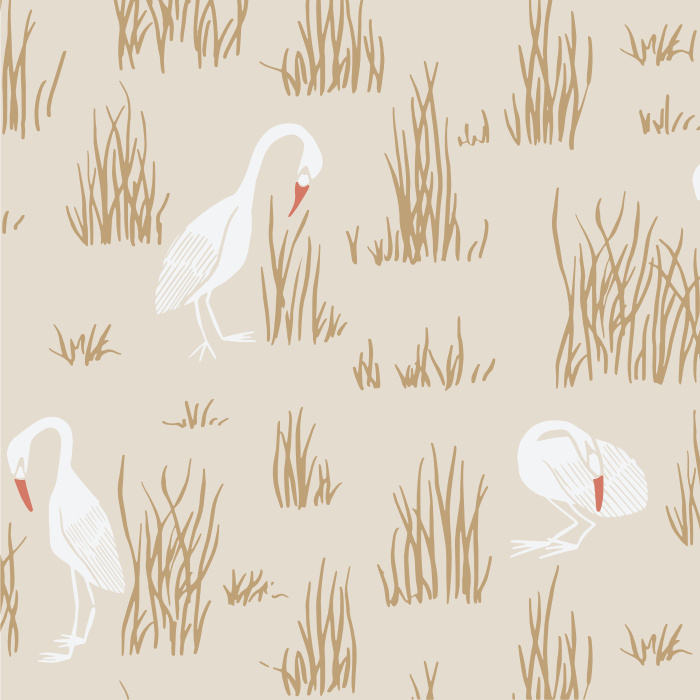 Add a serene feeling to your space with our Marsh Life Peel and Stick Wallpaper. 
