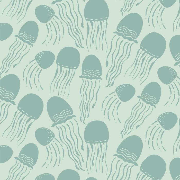 Add a unique and playful touch to your little one's space with our Swaying Jellyfish Peel and Stick Wallpaper.
