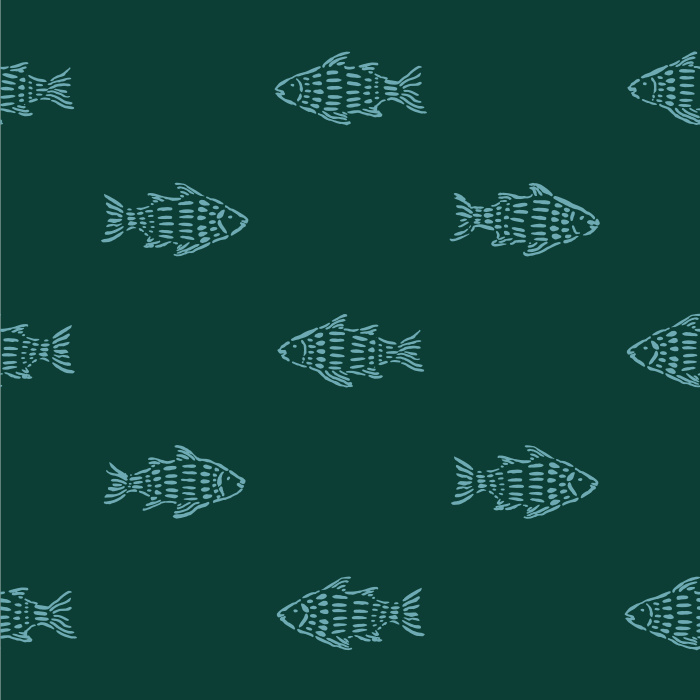 Create a playful accent in any space with our Tropical Fish Peel and Stick Wallpaper.