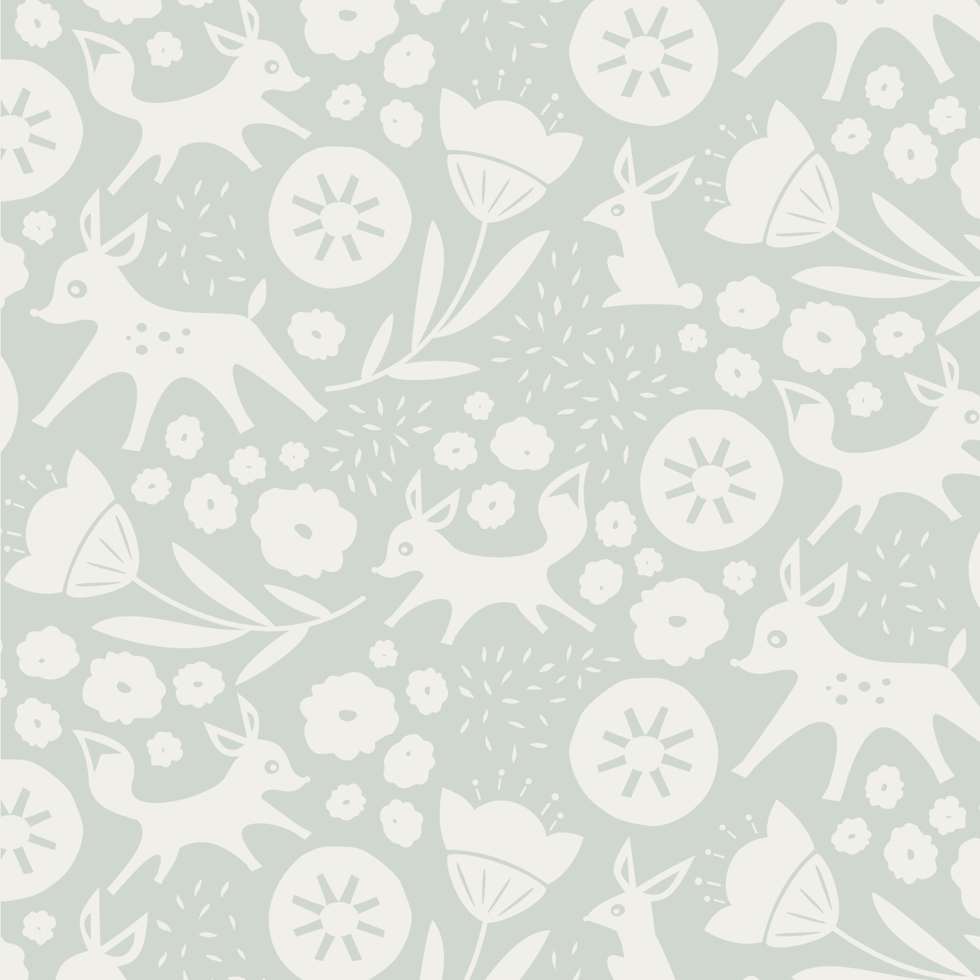 Woodland Romp Wallpaper