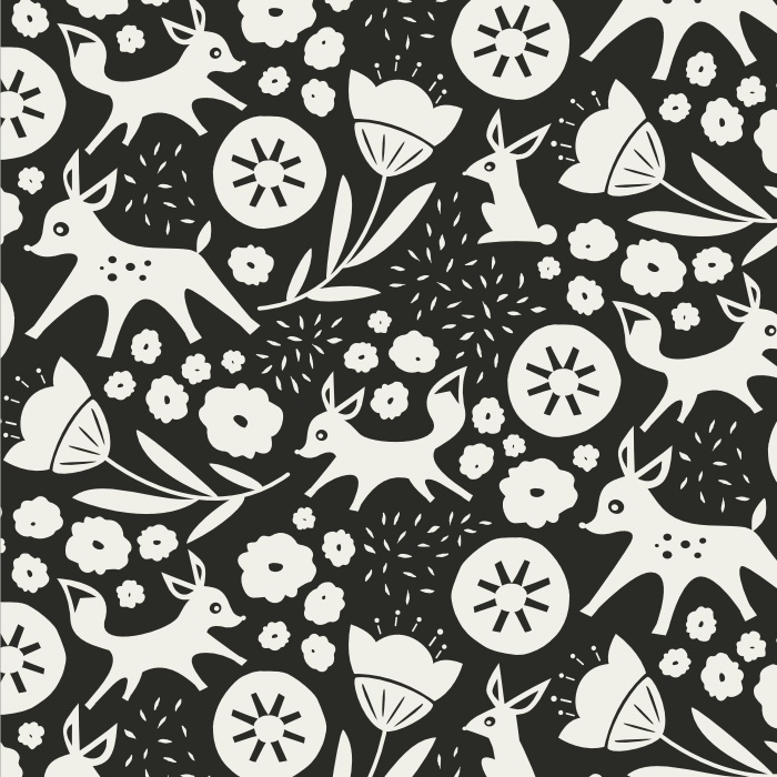 Create a whimsically playful space with our Woodland Romp Peel and Stick Wallpaper.