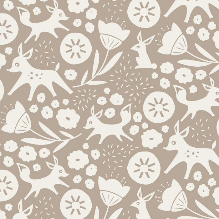 Create a whimsically playful space with our Woodland Romp Peel and Stick Wallpaper.