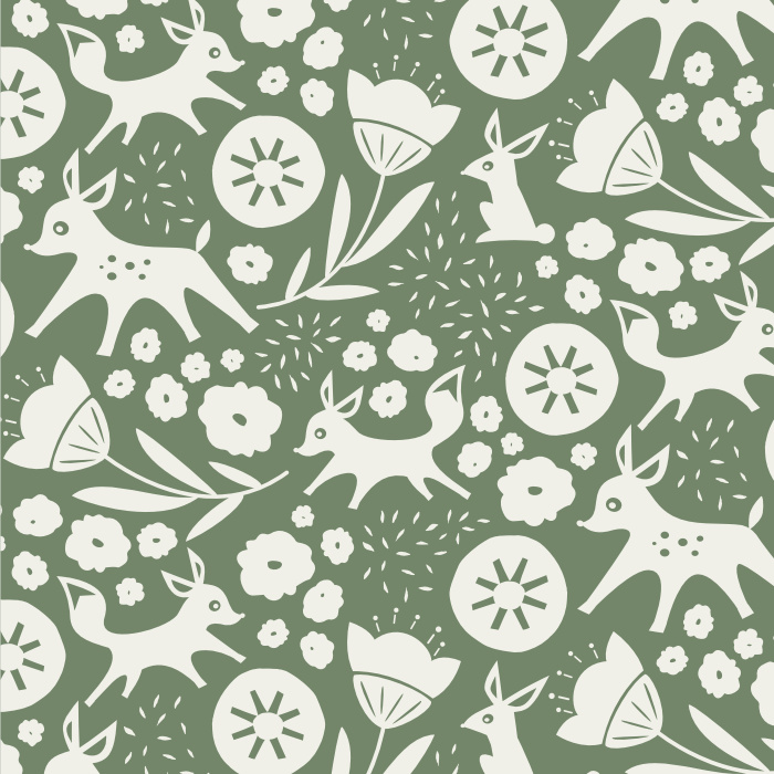 Create a whimsically playful space with our Woodland Romp Peel and Stick Wallpaper.