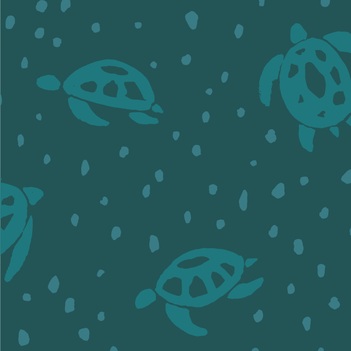 Create some chill vibes with our Turtle Block Print Peel and Stick Wallpaper.
