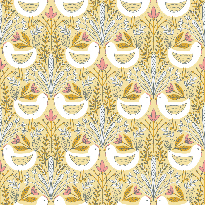 Bring a rustic, farm feel to any room in your home with our Great Eggspectations Peel and Stick Wallpaper.