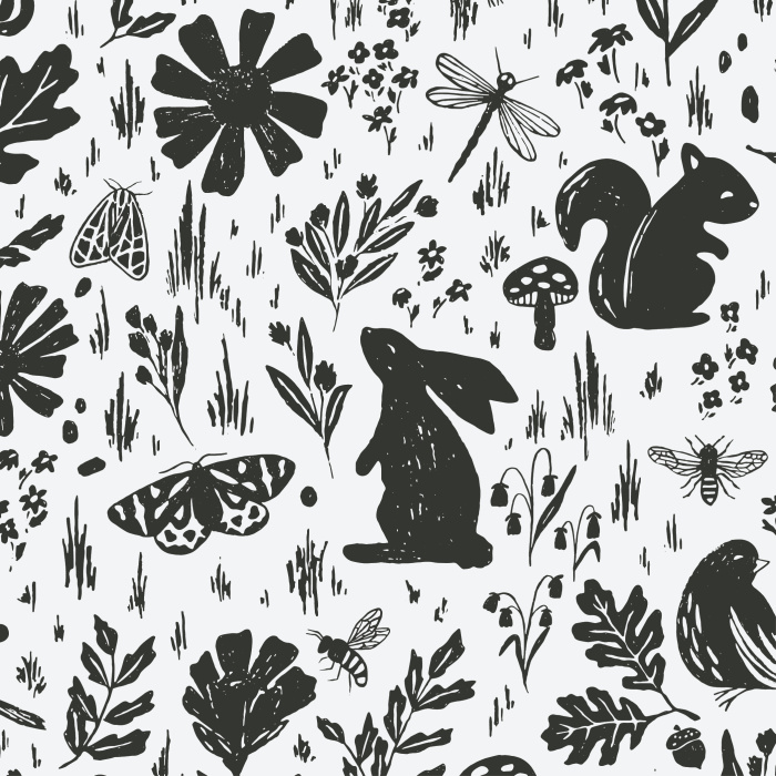 Our Garden Animals Peel and Stick Wallpaper is sure to bring a cute touch of nature to any wall in your home.