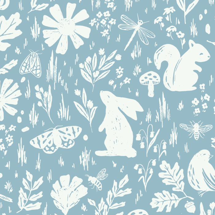 Our Garden Animals Peel and Stick Wallpaper is sure to bring a cute touch of nature to any wall in your home.