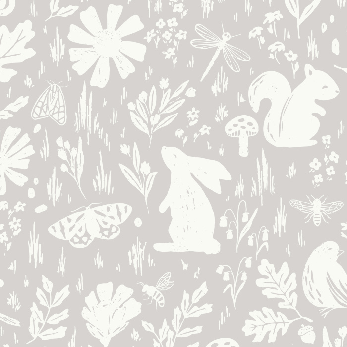 Our Garden Animals Peel and Stick Wallpaper is sure to bring a cute touch of nature to any wall in your home.