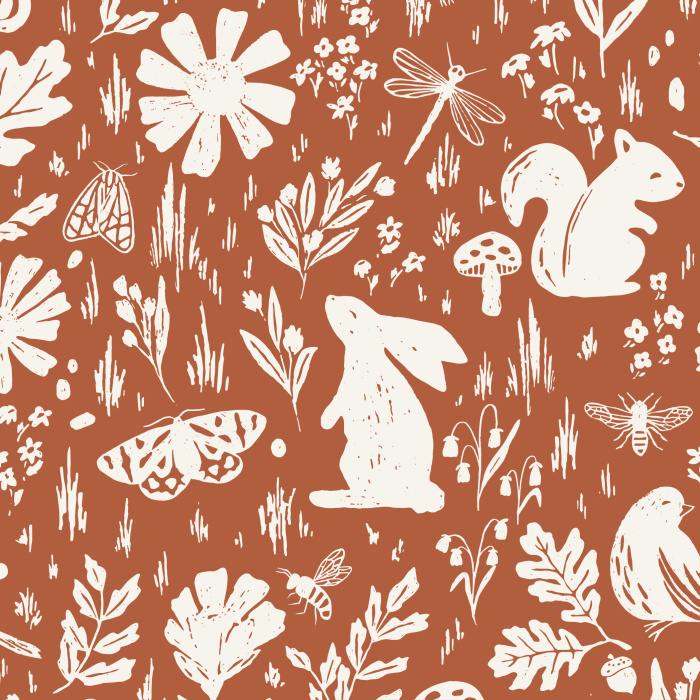 Our Garden Animals Peel and Stick Wallpaper is sure to bring a cute touch of nature to any wall in your home.
