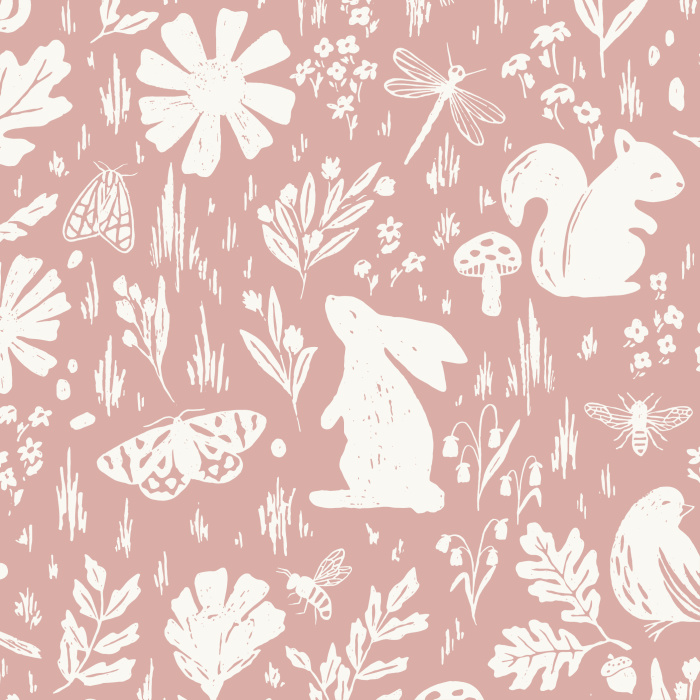 Our Garden Animals Peel and Stick Wallpaper is sure to bring a cute touch of nature to any wall in your home.