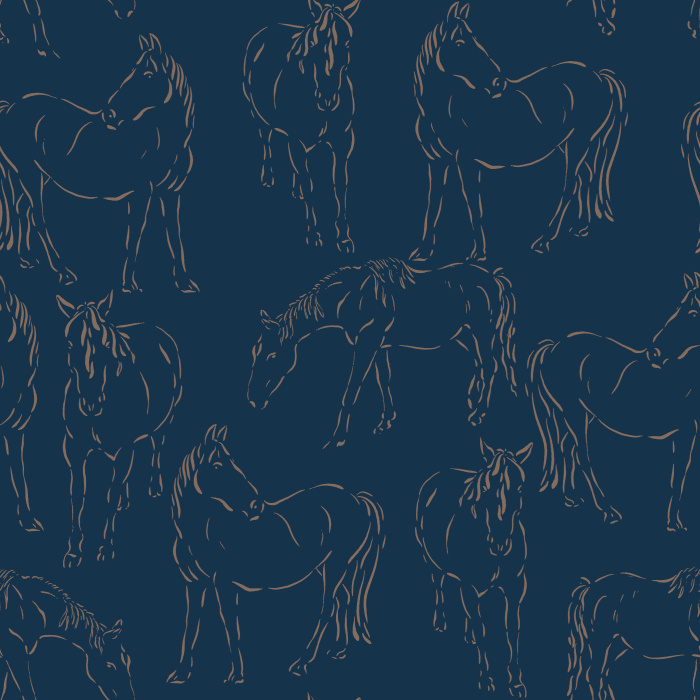 Create a countryside feeling on any wall in your home with our Free Horses Peel and Stick Wallpaper.