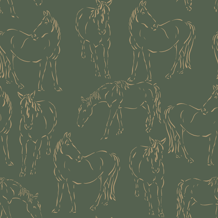 Create a countryside feeling on any wall in your home with our Free Horses Peel and Stick Wallpaper.