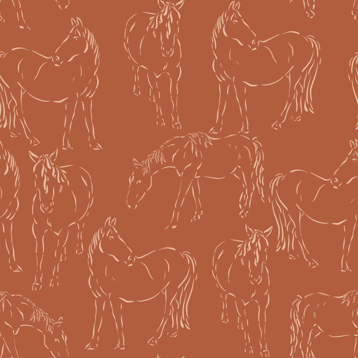 Create a countryside feeling on any wall in your home with our Free Horses Peel and Stick Wallpaper.