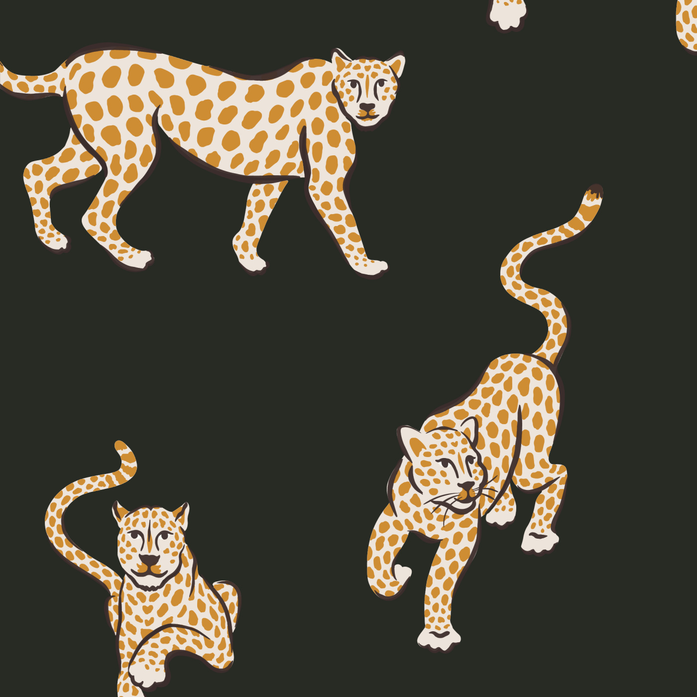G67464 - Cheetah Print Wallpaper - Discount Wallcovering