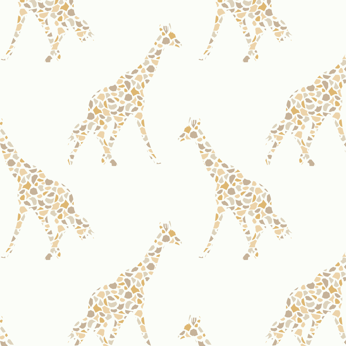 Mod Giraffes Wallpaper