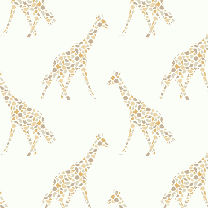 With its simple pattern of giraffe silhouettes, made out of angular abstract shapes, our Mod Giraffes Peel and Stick Removable Wallpaper will add a fun touch to any wall.
