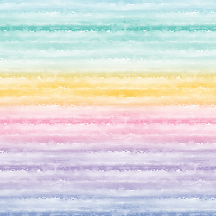 Create a cute accent wall in your child's room with our Rainbow Watercolor Peel and Stick Wallpaper. 