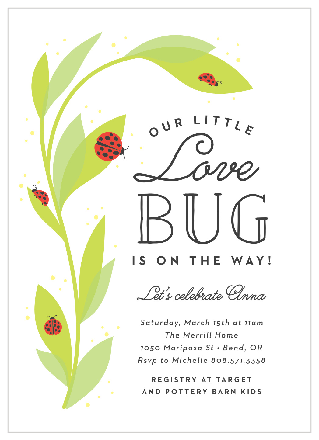 A Little One Baby Shower Invitations