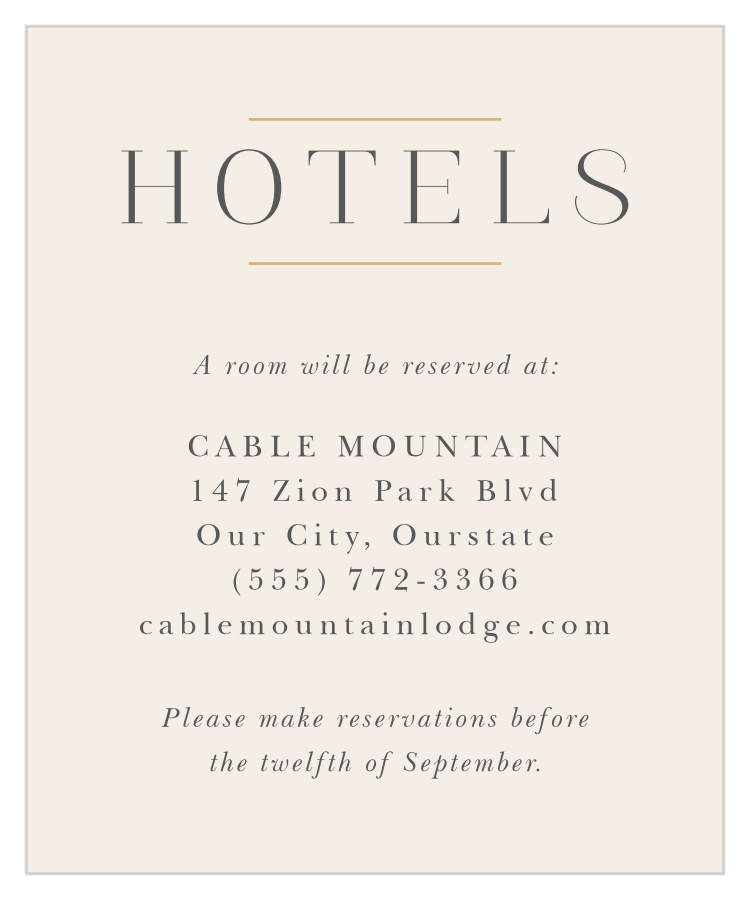 Deco Dream Accommodation Cards