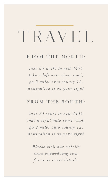 Help guests find their way to your wedding venue with our Bold Initials Direction Cards.