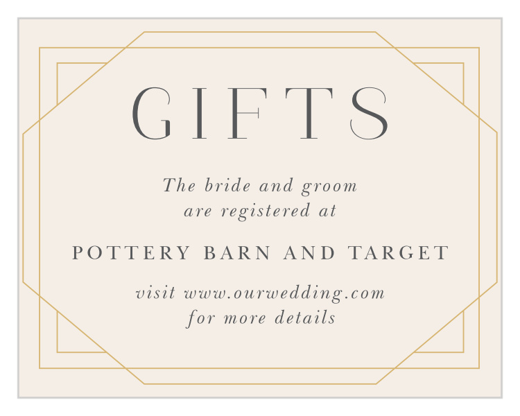 Deco Dream Registry Cards
